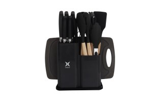Utensilios de Cocina Croix 630620 19pzs Negro Utensilios de Cocina Croix 630620 19pzs Negro