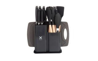 Utensilios de Cocina Croix 630621 19pzs Gris Utensilios de Cocina Croix 630621 19pzs Gris