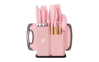 Utensilios de Cocina Croix 630622 19pzs Rosa Utensilios de Cocina Croix 630622 19pzs Rosa