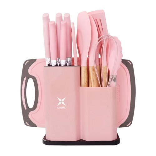 Utensilios de Cocina Croix 630622 19pzs Rosa