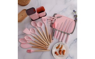 Utensilios de Cocina Croix 630622 19pzs Rosa