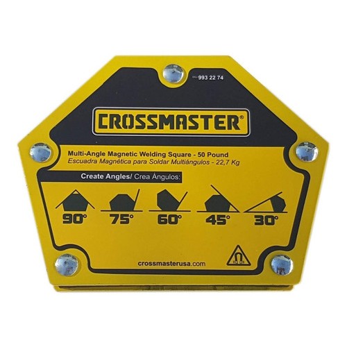 Escuadra Magnética Crossmaster Multiángulos 22kg