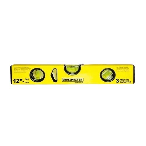 Nivel de Mano Crossmaster 9936018 Aluminio 24'' 3 Burbujas