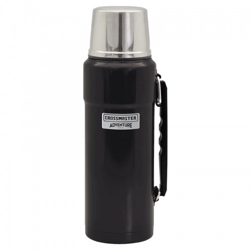 Termo Crossmaster Adventure 1,2L Inox. Negro Mate