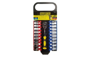 Llaves Tubo Hex. Crossmaster enc.1/4" mm y pulg 21pzs Llaves Tubo Hex. Crossmaster enc.1/4" mm y pulg 21pzs