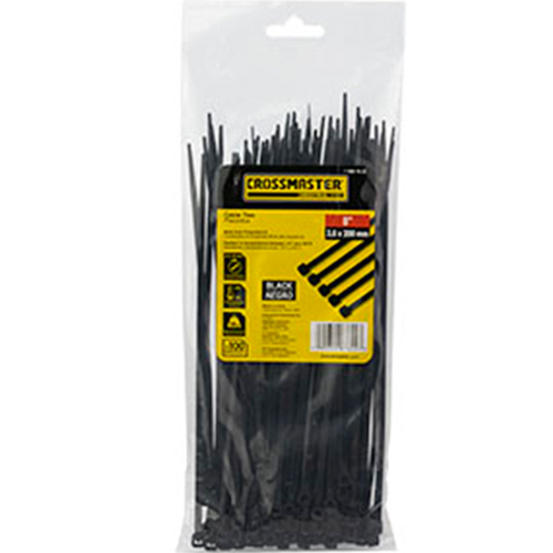 Precinto Crossmaster 9967606 2,5mm 10cm Negro x100u