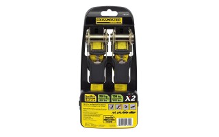 Cinta de Amarre con Catraca Crossmaster 25mm 5m 700kg 2u Cinta de Amarre con Catraca Crossmaster 25mm 5m 700kg 2u