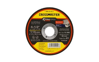 Disco de Corte Acero Inox. Crossmaster 115mm x 1mm