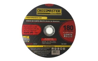 Disco de Corte Acero Inox. Crossmaster 180mm x 1,6mm Disco de Corte Acero Inox. Crossmaster 180mm x 1,6mm
