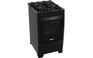 Cocina a Gas Dako Supreme Glass 4 Hornallas Negro Cocina a Gas Dako Supreme Glass 4 Hornallas Negro