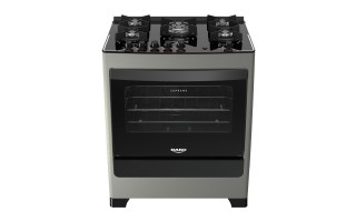 Cocina a Gas Dako Supreme Glass 5 Hornallas Gris Cocina a Gas Dako Supreme Glass 5 Hornallas Gris