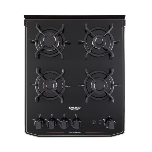 Cocina a Gas Dako Magister 4 Hornallas Negro