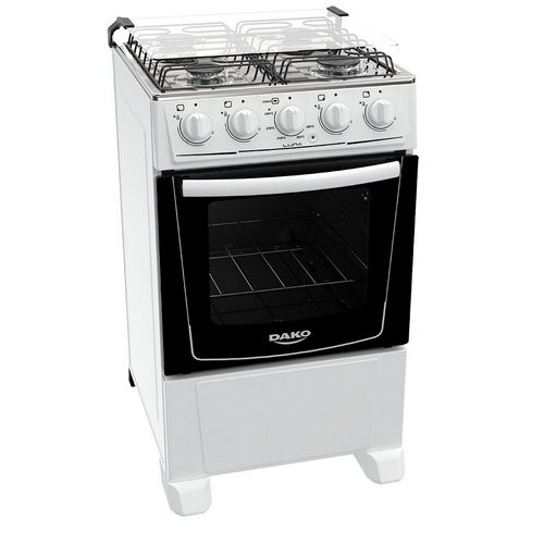 Cocina a Gas Dako Luna 4 Hornallas Blanco