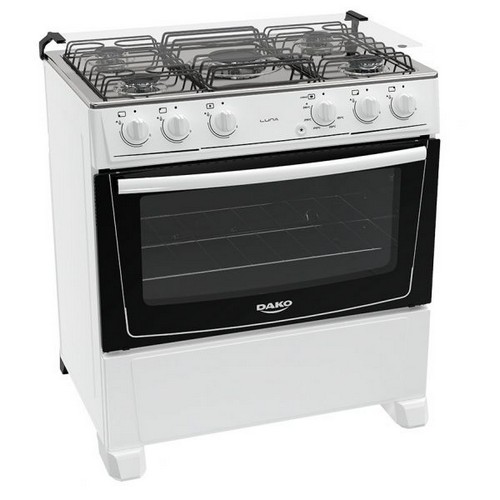 Cocina a Gas Dako Luna 5 Hornallas Blanco