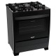 Cocina a Gas Dako Supreme Glass 5 Hornallas Negro