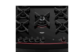 Cocina a Gas Dako Supreme Glass 5 Hornallas Negro