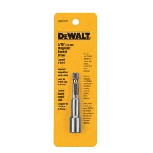 Punta Tubo Hex. Dewalt DW2222B Magnetico 65mm 5/16"