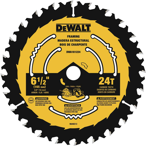 Hoja Sierra Circular Dewalt DWA161218 165mm 24di