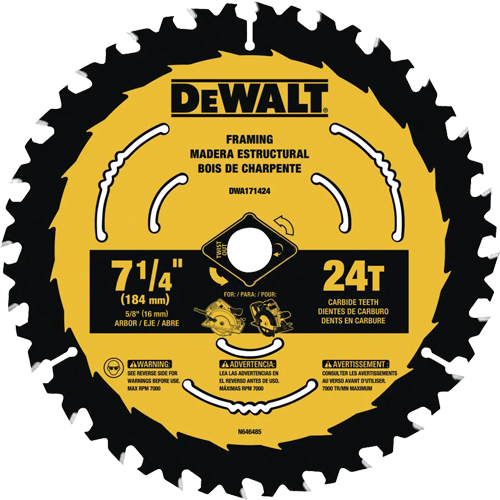 Hoja Sierra Circular Dewalt DWA171424 Madera 184mm 24di