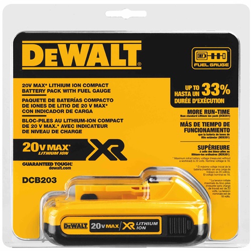 Batería Dewalt DCB203 Ion-Litio 20V 2.0Ah