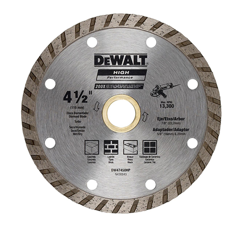 Disco de Corte Dewalt DW47450HP Diamante Turbo 115mm