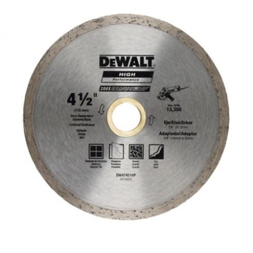 Disco de Corte Dewalt DW47451HP Diamante Continuo 115mm