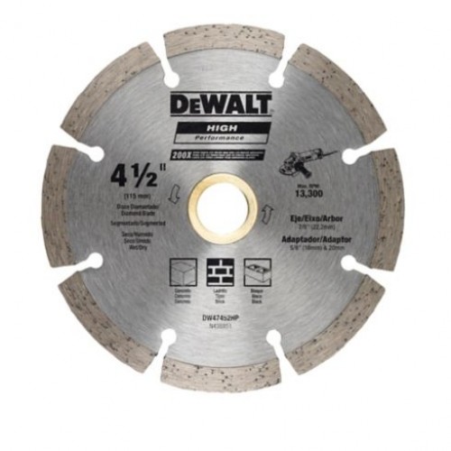 Disco de Corte Dewalt DW47452HP Diamante Segmentado 115mm