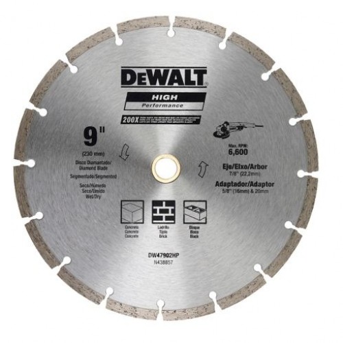 Disco de Corte Dewalt DW47902HP Diamante Segmentado 230mm