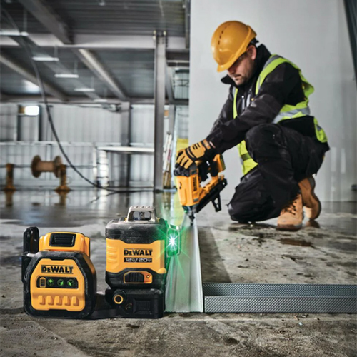 Nivel de Linea Láser a Batería Dewalt DCLE 70m Verde