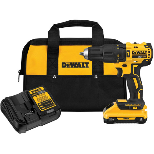 Taladro Percutor a Batería Dewalt DCD 13mm 20V + Bolsón