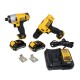 Taladro + Atornillador de Impacto a Batería Dewalt 12V