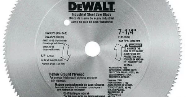 Hoja Sierra Circular para Madera Multilaminada DeWalt 184mm 140di