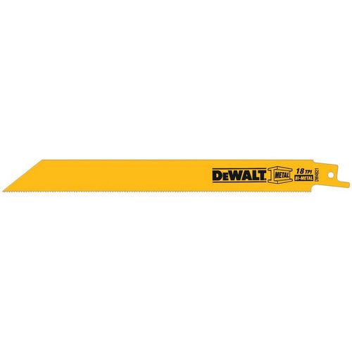 Hoja Sierra Reciproca para Metal Dewalt DW4821 8" 18dpp 5u