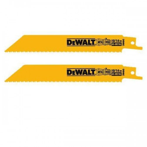 Hoja Sierra Recíproca Dewalt DW4845 6'' 10/14dpp 2u