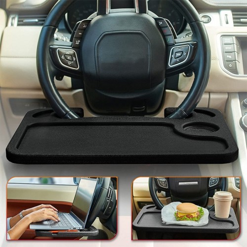 Bandeja para Volante de Auto Decoteam Plástico 28x42cm