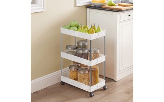 Estante Decoteam 630278 Plástico 3 Repisas Blanco