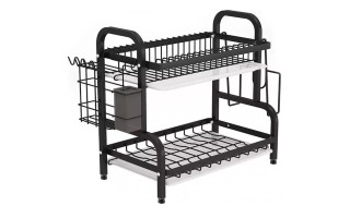 Escurridor de Platos y Cubiertos Decoteam DCE-009 Negro Escurridor de Platos y Cubiertos Decoteam DCE-009 Negro