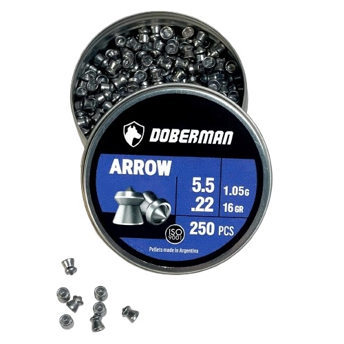 Balines para Aire Comprimido Doberman Arrow 5,5mm 250u