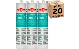 Silicona Dow Sil 999 Acetica 300ml Negro x20u Silicona Dow Sil 999 Acetica 300ml Negro x20u