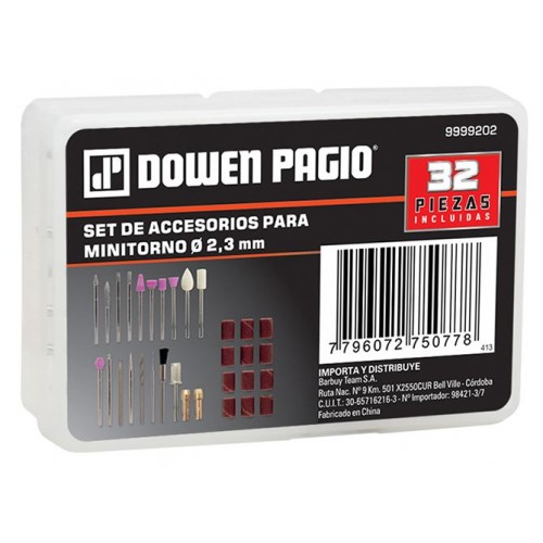 Accesorios para Minitorno Dowen Pagio 32pzs