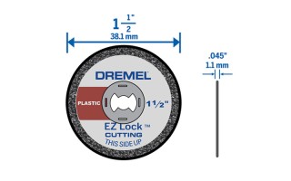 Discos de Corte Plástico para Minitorno Dremel EZ476 5pzs Discos de Corte Plástico para Minitorno Dremel EZ476 5pzs
