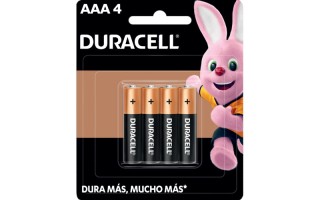 Pilas Duracell MN2400 Alcalinas AAA LR03 x4u Pilas Duracell MN2400 Alcalinas AAA LR03 x4u