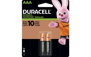 Pilas Recargables Duracell AAA 900mAh x2u Pilas Recargables Duracell AAA 900mAh x2u