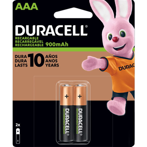 Pilas Recargables Duracell AAA 900mAh x2u