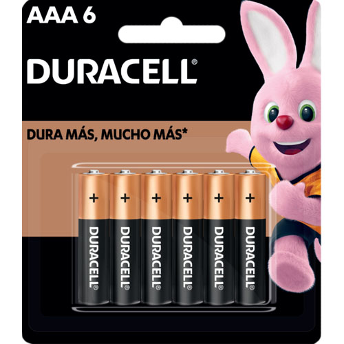 Pilas Duracell MN2400 Alcalinas AAA LR03 x6u