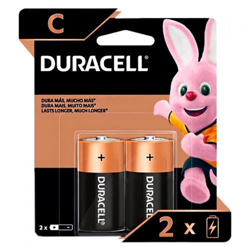 Pilas Duracell MN1400 Alcalinas C LR14 x2u