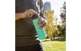 Botella de Agua Térmica EcoVessel Boulder 590ml Aqua Botella de Agua Térmica EcoVessel Boulder 590ml Aqua