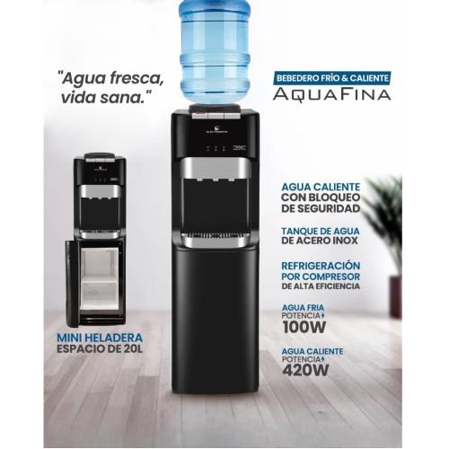 Bebedero Electrobras Aqua Fina F/C de Pie con Heladera