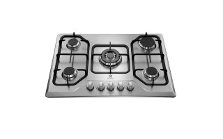 Placa de Cocina Electrolux a Gas 5 Hornallas Inox. 75cm Placa de Cocina Electrolux a Gas 5 Hornallas Inox. 75cm