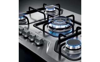 Placa de Cocina Electrolux a Gas 5 Hornallas Inox. 75cm Placa de Cocina Electrolux a Gas 5 Hornallas Inox. 75cm